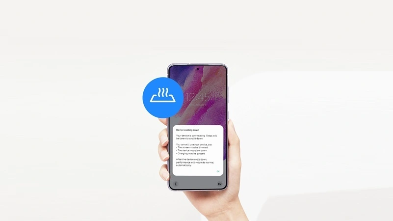 Samsung telefon melegszik